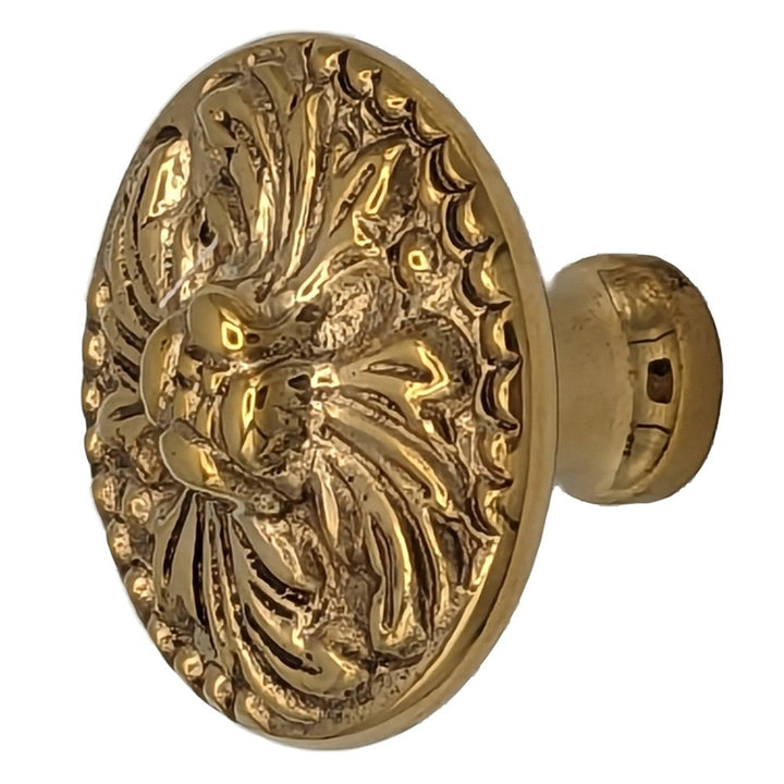 1 1/2 Inch Solid Brass Designer Rococo Cabinet Knob (Several Finishes Available) COPPER MOUNTAIN HARDWARE