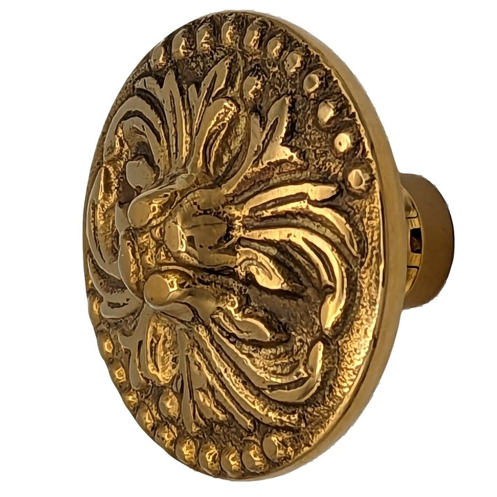 COPPER MOUNTAIN HARDWARE Unlacquered Brass Rococo Victorian Cabinet & Furniture Knob