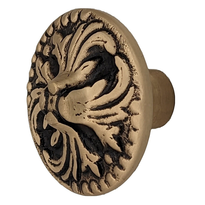 COPPER MOUNTAIN HARDWARE Unlacquered Brass Rococo Victorian Cabinet & Furniture Knob