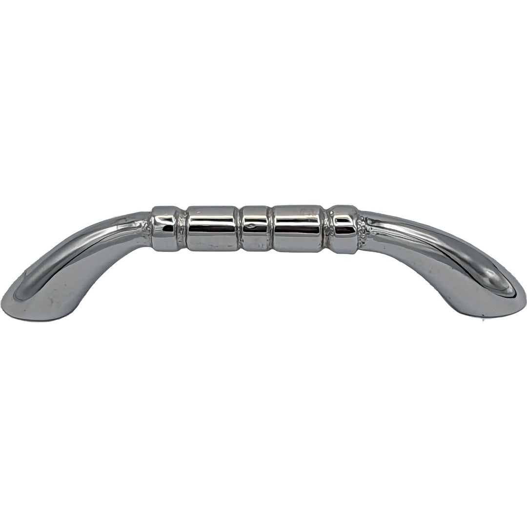 3 1/2 Inch Overall (3 Inch c-c) Solid Brass Traditional Pull COPPER MOUNTAIN HARDWARE