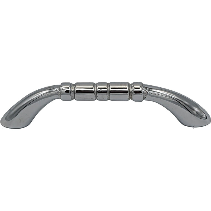 3 1/2 Inch Overall (3 Inch c-c) Solid Brass Traditional Pull COPPER MOUNTAIN HARDWARE