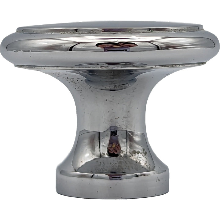 COPPER MOUNTAIN HARDWARE Traditional Brass Flat Top Round Cabinet & Furniture Knob