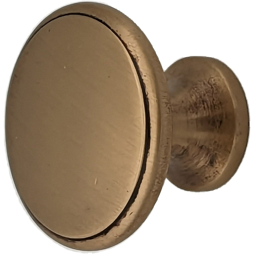 1 1/2 Inch Brass Flat Top Cabinet Knob (Several Finishes Available) COPPER MOUNTAIN HARDWARE