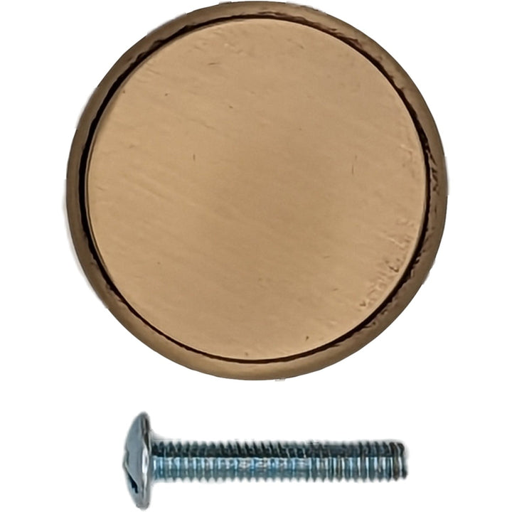 1 1/2 Inch Brass Flat Top Cabinet Knob (Several Finishes Available) COPPER MOUNTAIN HARDWARE