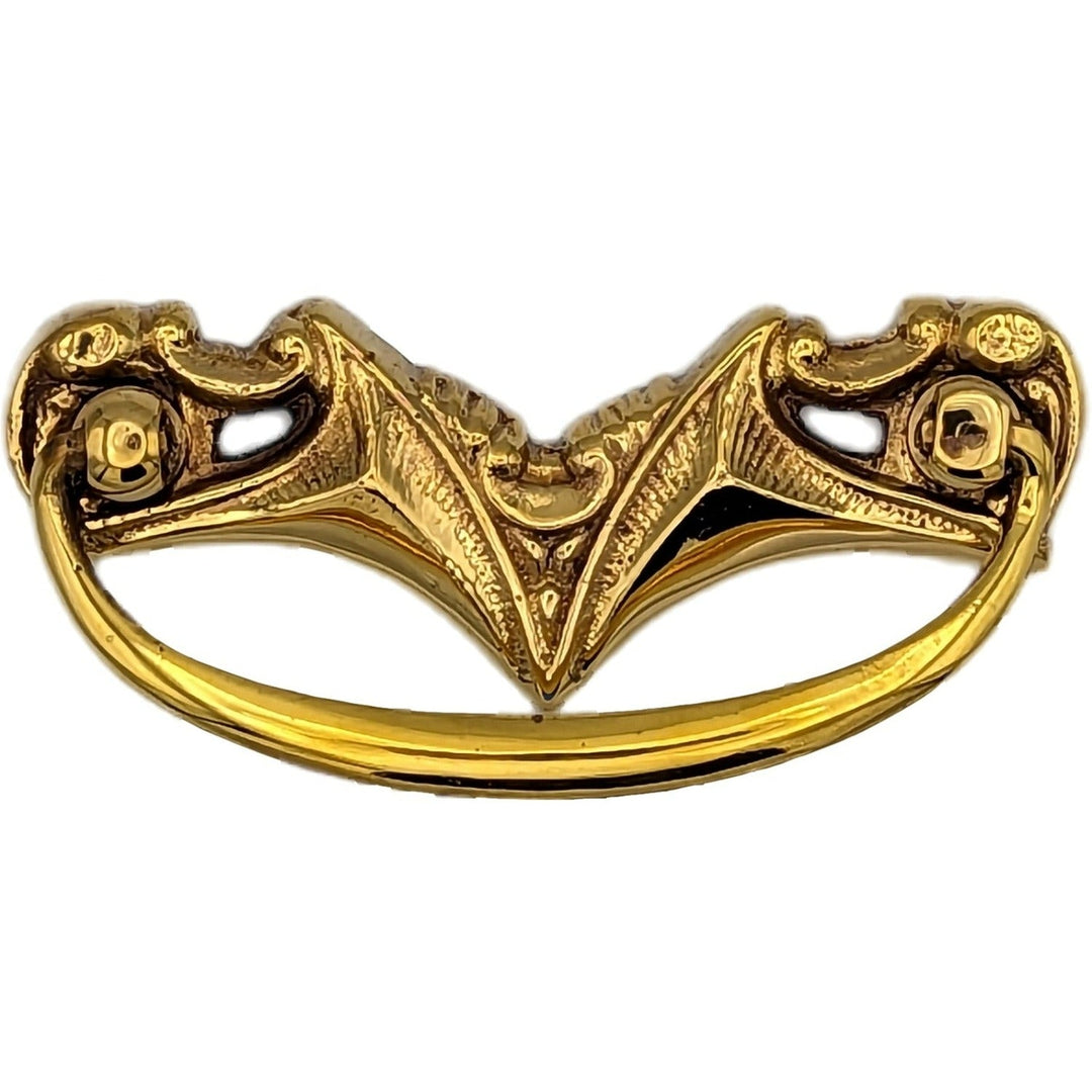 3 5/8 Inch (3 Inch c-c) Gothic Ray Bail Pull COPPER MOUNTAIN HARDWARE