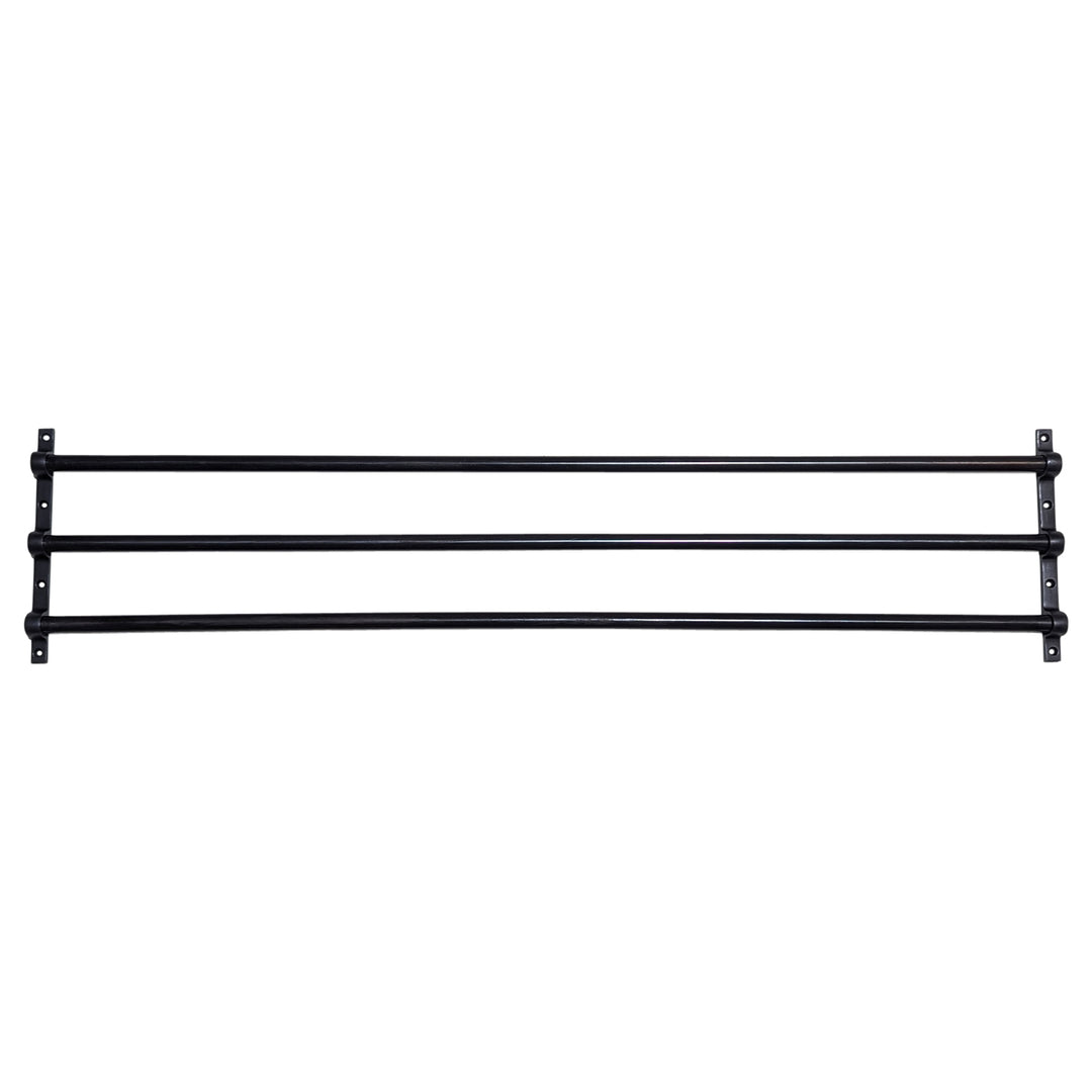 36 Inch Solid Brass Triple Push Bar (Black Bronze Finish) COPPER MOUNTAIN HARDWARE