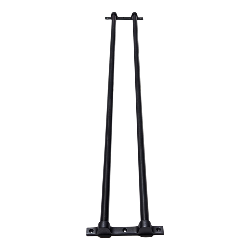 36 Inch Solid Brass Double Push Bar (Oil Rubbed Bronze Finish) COPPER MOUNTAIN HARDWARE