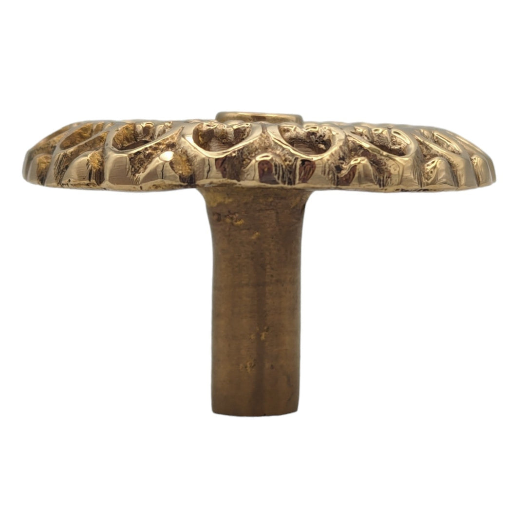 COPPER MOUNTAIN HARDWARE Large Oversized Floral Reticulated Cabinet or Furniture Knob.