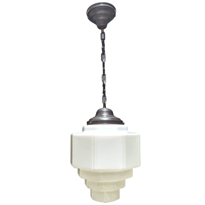 34 1/2 Inch Manhattan Skyscraper Grandeur Style Chain Light (Black Bronze Finish) COPPER MOUNTAIN HARDWARE