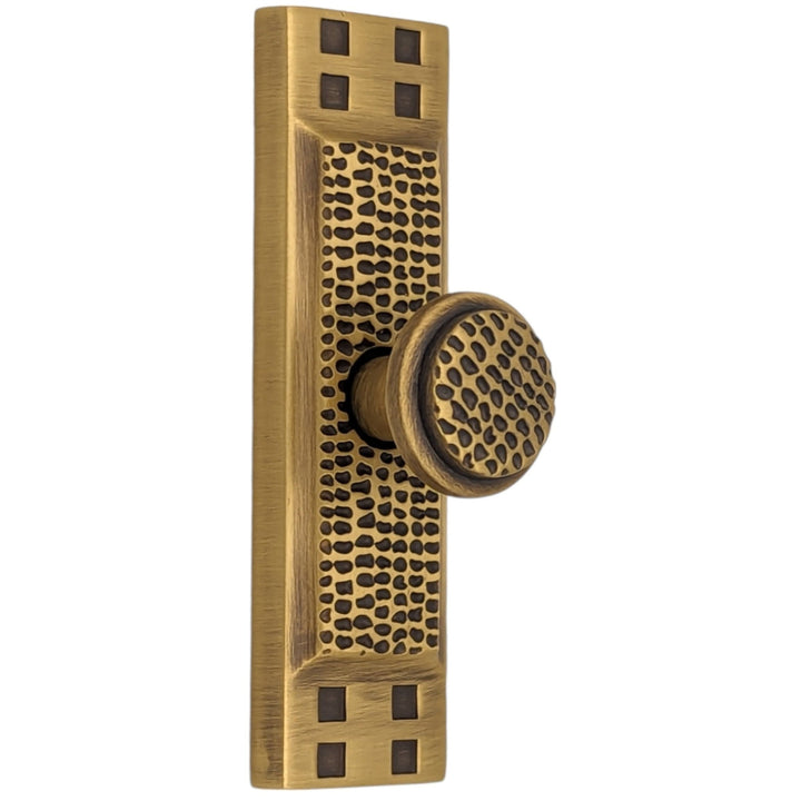 3 1/2 Inch (3 Inch c-c) Solid Brass Craftsman Cabinet Knob (Several Finishes Available) COPPER MOUNTAIN HARDWARE