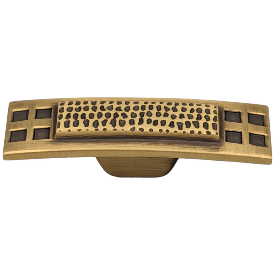 2 1/2 Inch Solid Brass Elongated Craftsman Cabinet Knob (Several Finishes Available) COPPER MOUNTAIN HARDWARE