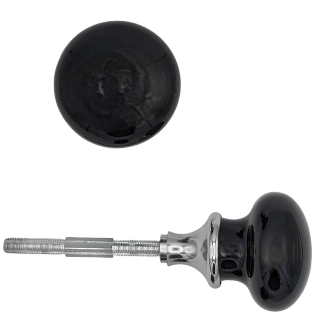 Black Porcelain Spare Knob Set (Several Finishes Available) COPPER MOUNTAIN HARDWARE