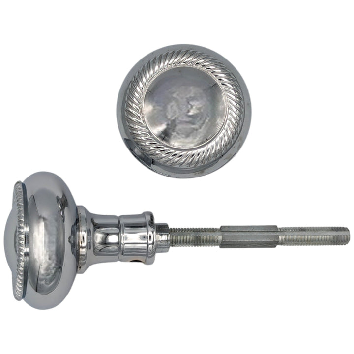 Georgian Roped Solid Brass Spare Door Knob Set (Several Finishes Available) COPPER MOUNTAIN HARDWARE