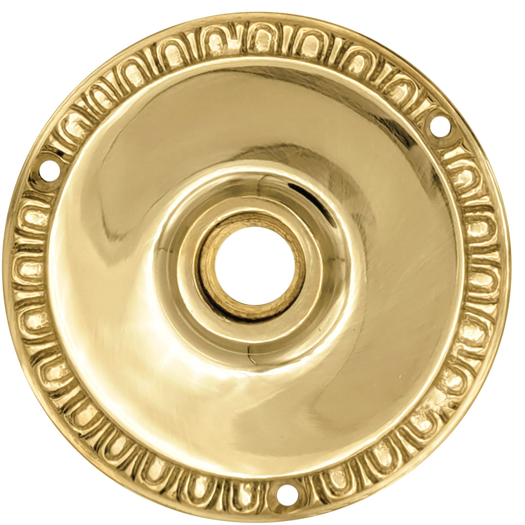 Egg & Dart Solid Brass Rosette (Several Finishes Available) COPPER MOUNTAIN HARDWARE