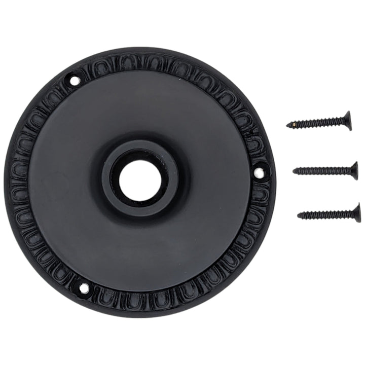 Egg & Dart Solid Brass Rosette (Several Finishes Available) COPPER MOUNTAIN HARDWARE