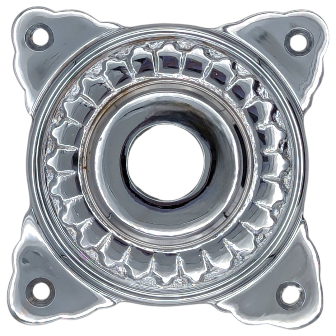 Art Deco Solid Brass Doorknob Rosette (Several Finishes Available) COPPER MOUNTAIN HARDWARE