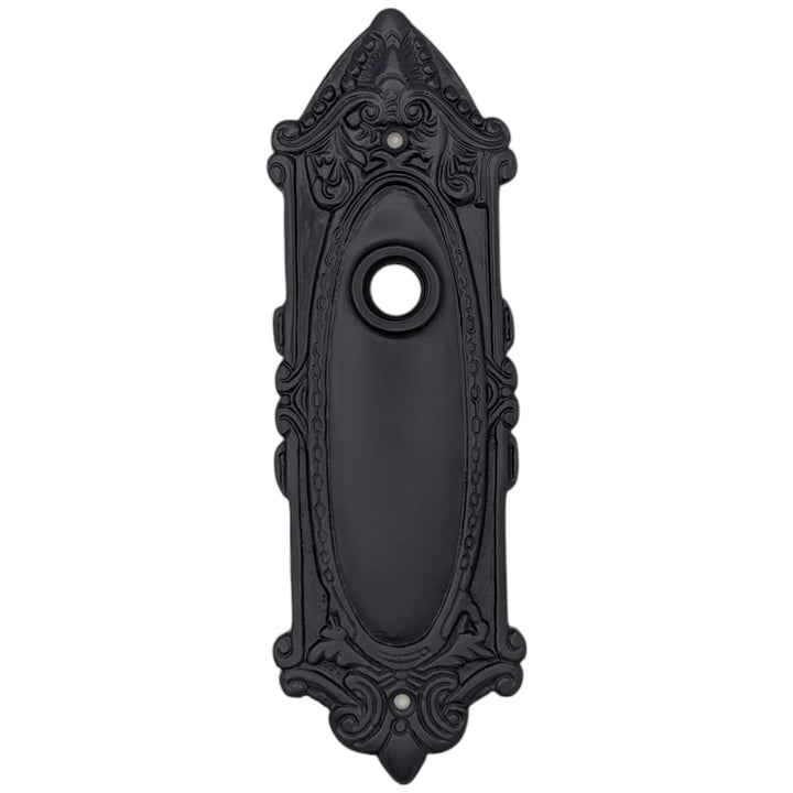 Ornate Victorian Long Solid Brass Backplate (Several Finishes Available) COPPER MOUNTAIN HARDWARE