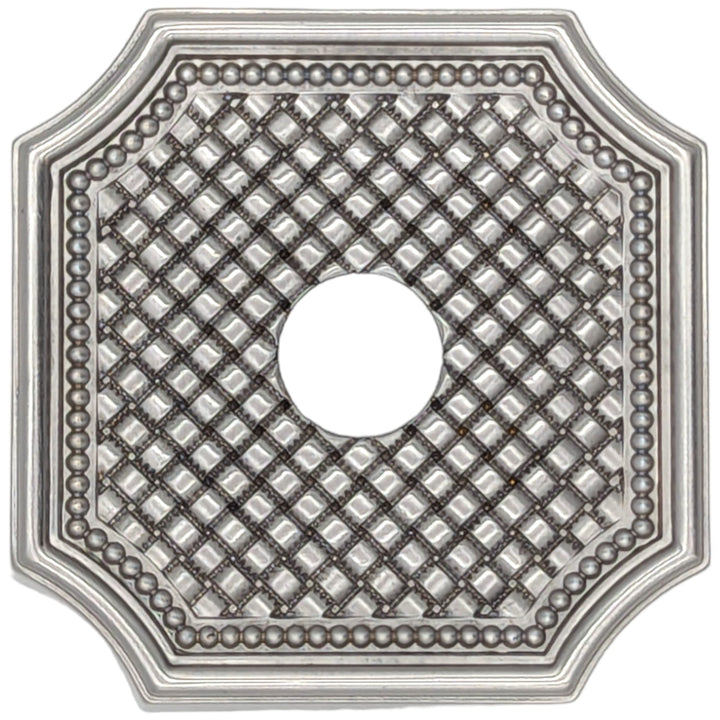 Basket Weave Solid Brass Rosette (Several Finishes Available) COPPER MOUNTAIN HARDWARE