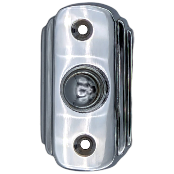 2 1/2 Inch Solid Brass Art Deco Doorbell Button COPPER MOUNTAIN HARDWARE