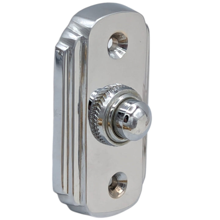 2 1/2 Inch Solid Brass Art Deco Doorbell Button COPPER MOUNTAIN HARDWARE