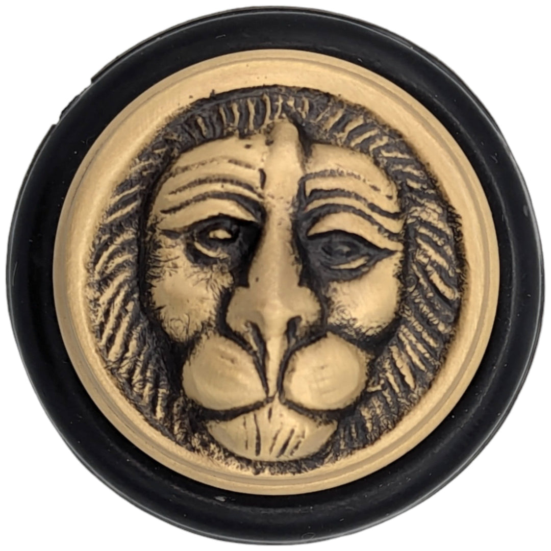 Lion Head Brass Floor Mount Door Stop (Several Finishes Available) COPPER MOUNTAIN HARDWARE