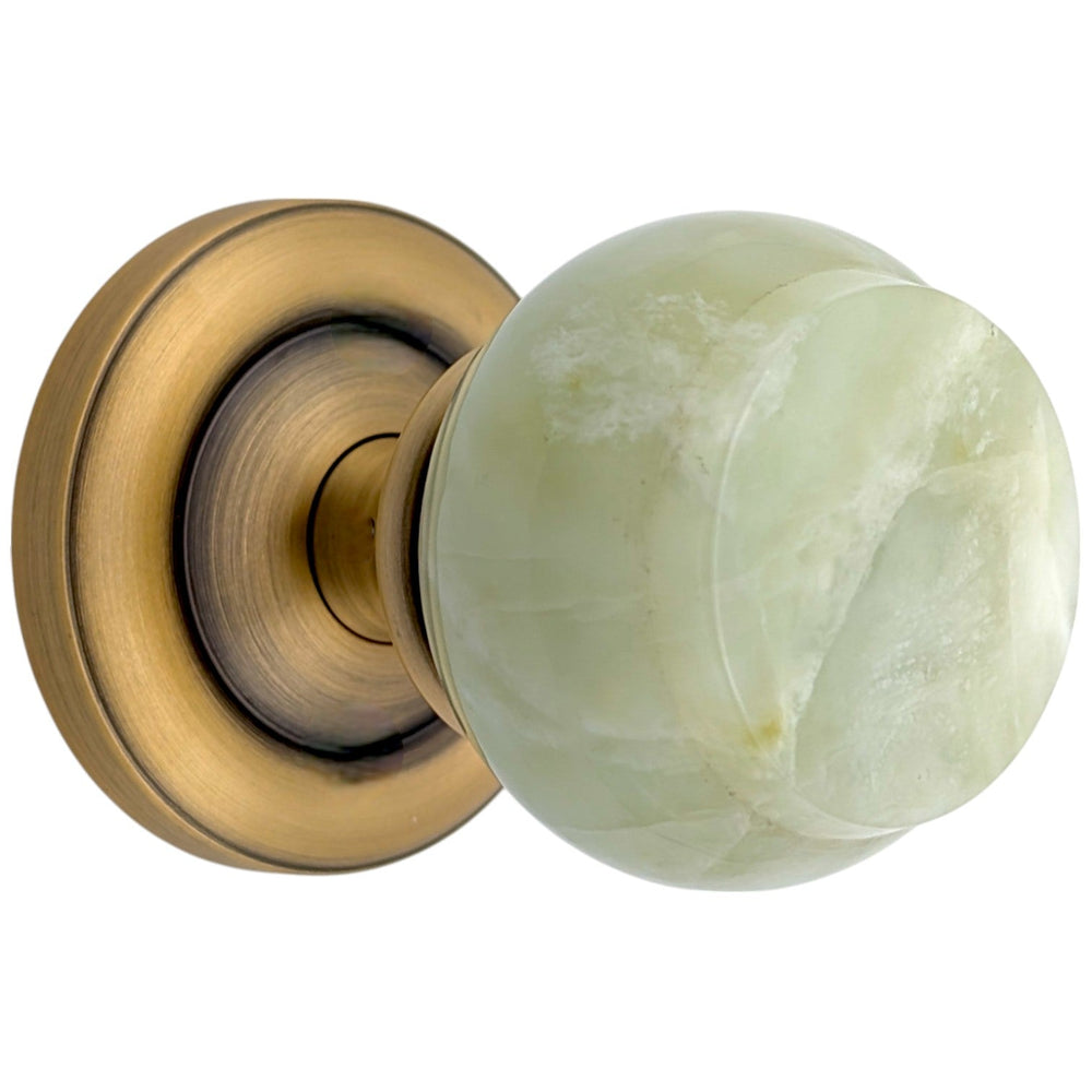  Magnifique™ Classic Door Set with Green Jade Knobs (Several Finishes Available)