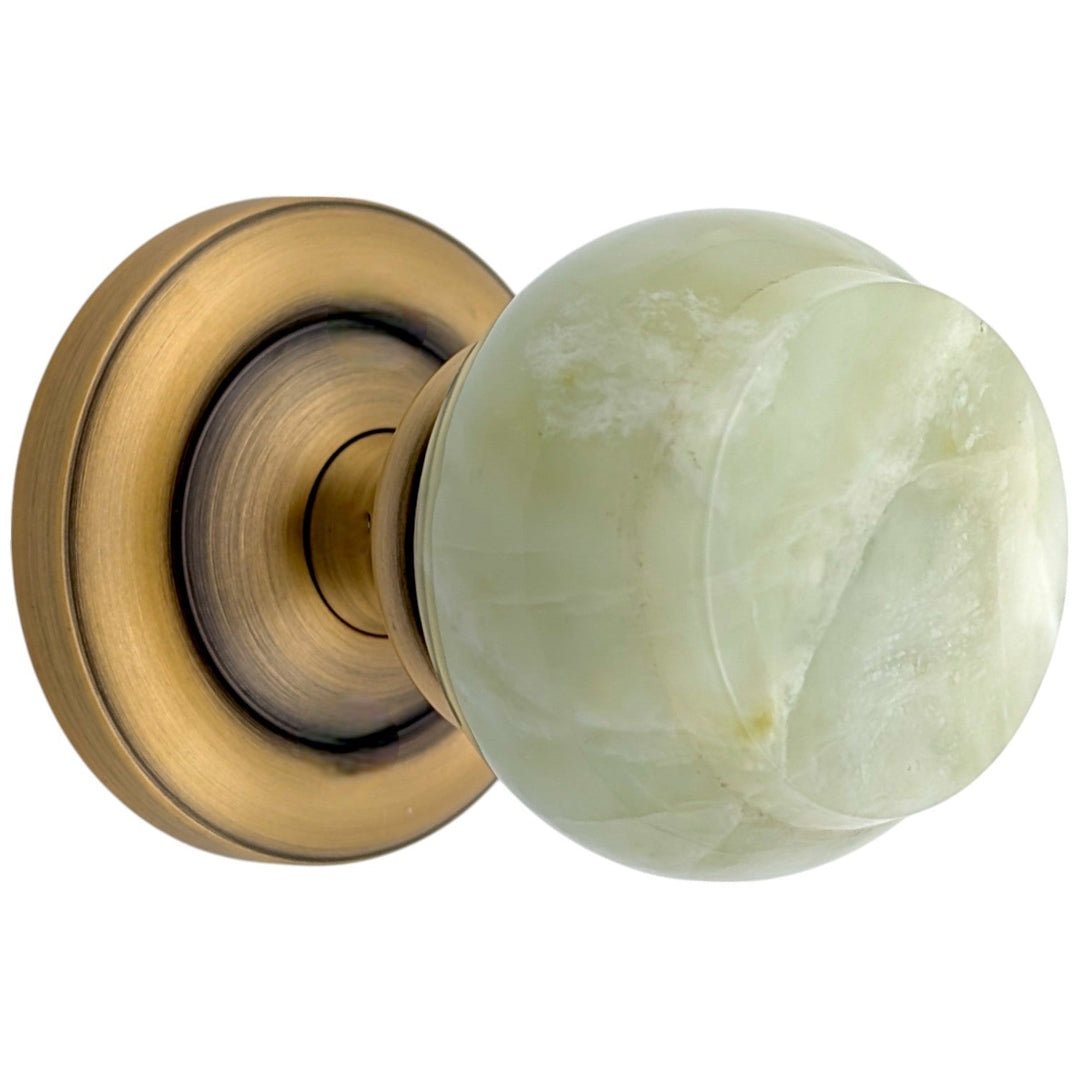  Magnifique™ Classic Door Set with Green Jade Knobs (Several Finishes Available)