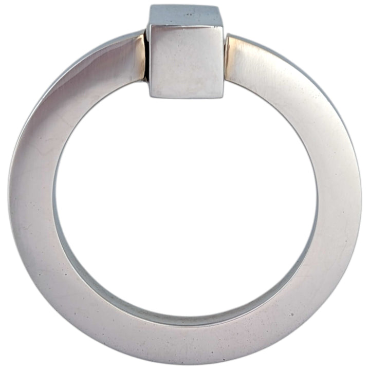 3 Inch Mission Style Solid Brass Drawer Ring Pull (Several Finishes Available)
