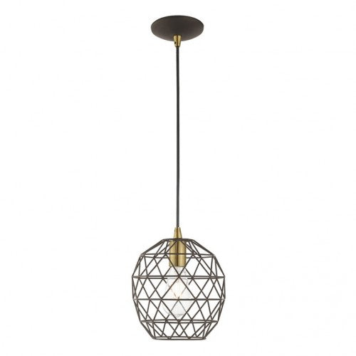 1 Light Bronze Single Pendant