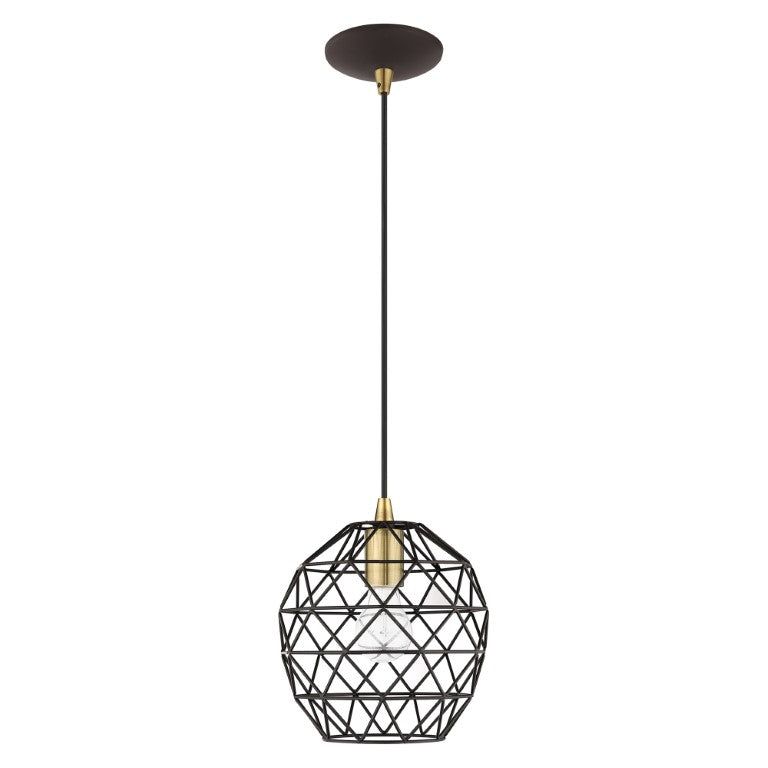 1 Light Bronze Single Pendant