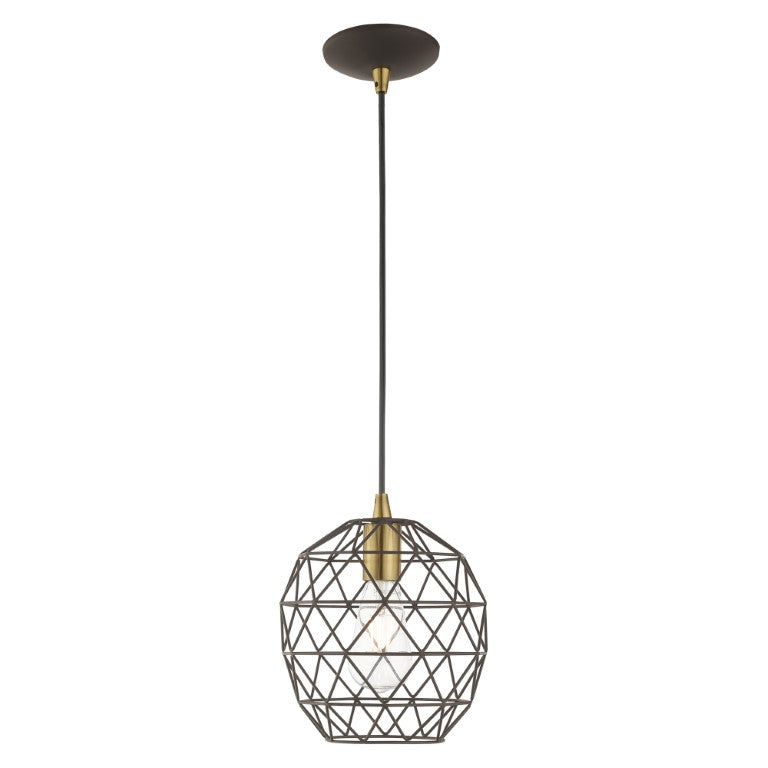 1 Light Bronze Single Pendant