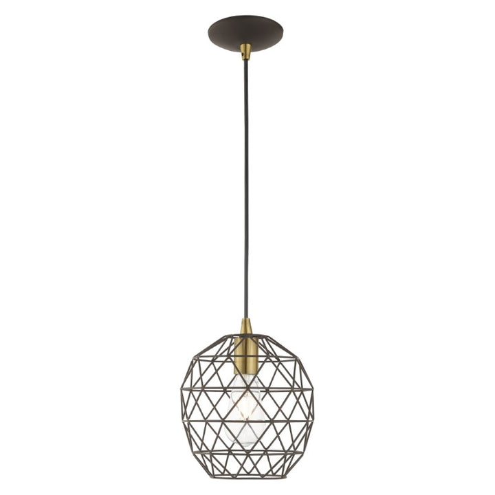 1 Light Bronze Single Pendant