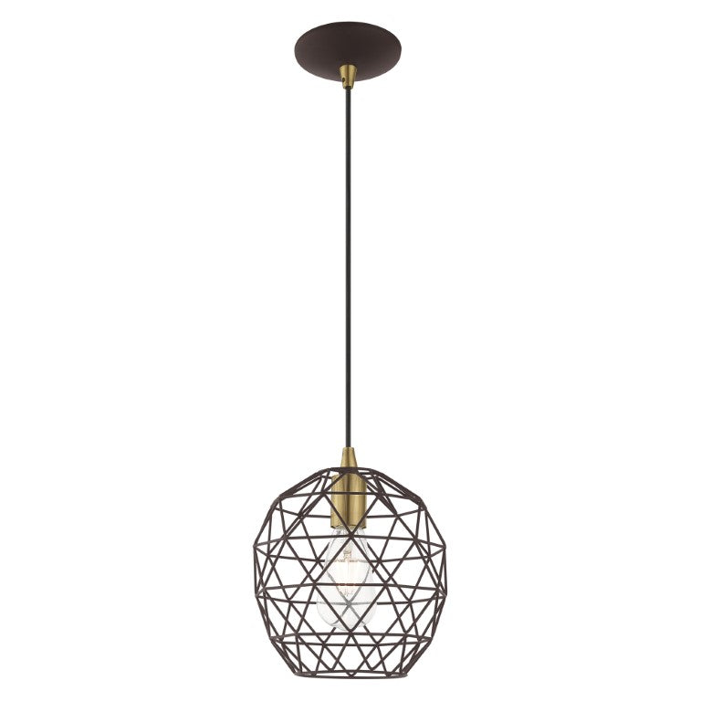 1 Light Bronze Single Pendant