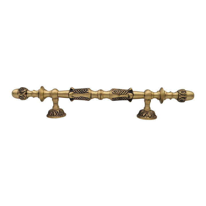 11 3/4 Inch (6 Inch C-C) Solid Brass French Empire Door Pull COPPER MOUNTAIN HARDWARE