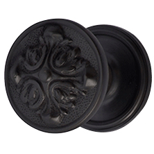 Traditional Rosette Door Knob Set with Romanesque Style Door Knobs (Several Finishes Available) COPPER MOUNTAIN HARDWARE