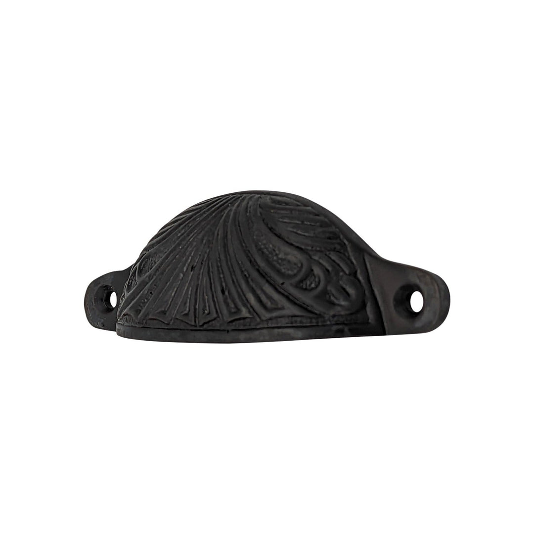 4 Inch Overall (3 2/5 Inch c-c) Solid Brass Art Deco Bin or Cup Pull COPPER MOUNTAIN HARDWARE