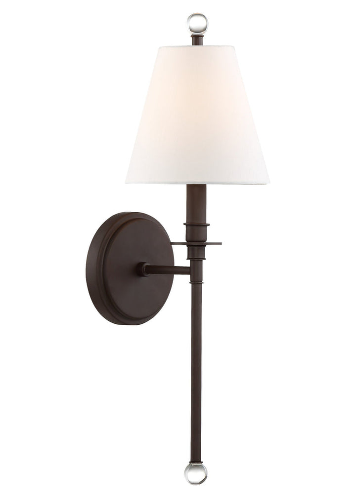 Crystorama Crystorama Riverdale 1 Light Dark Bronze Sconce