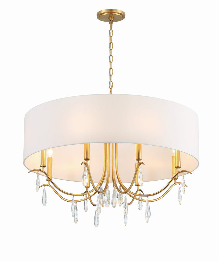 Crystorama Crystorama Rollins 8 Light Antique Gold Chandelier