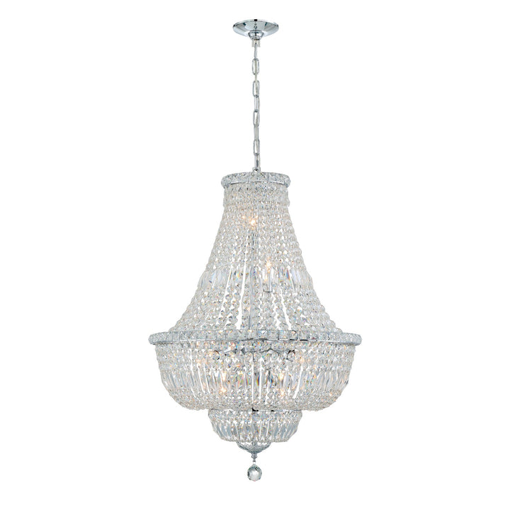 Crystorama Crystorama Roslyn 9 Light Polished Chrome Chandelier
