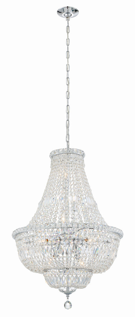 Crystorama Crystorama Roslyn 9 Light Polished Chrome Chandelier