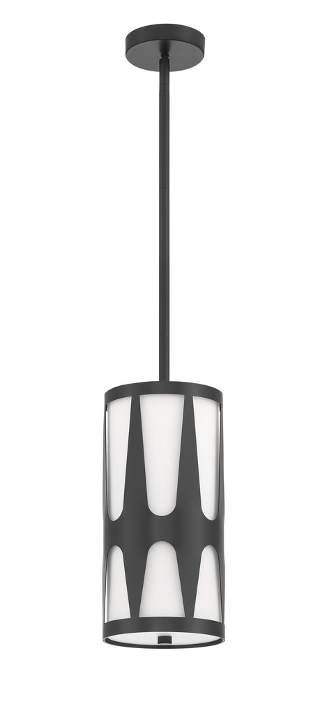 Crystorama Crystorama Royston 1 Light Black Mini Pendant