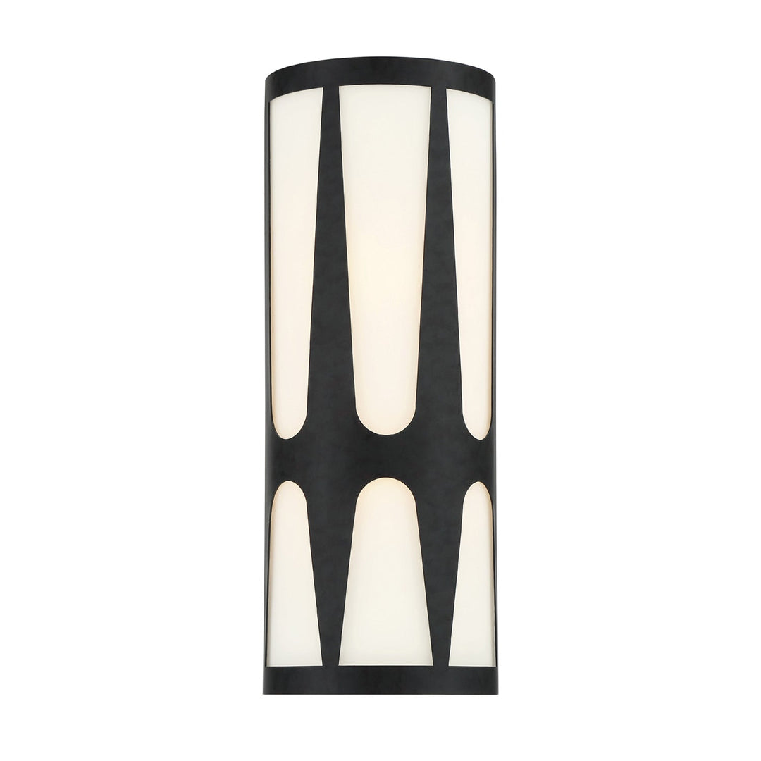 Crystorama Crystorama Royston 2 Light Black Sconce