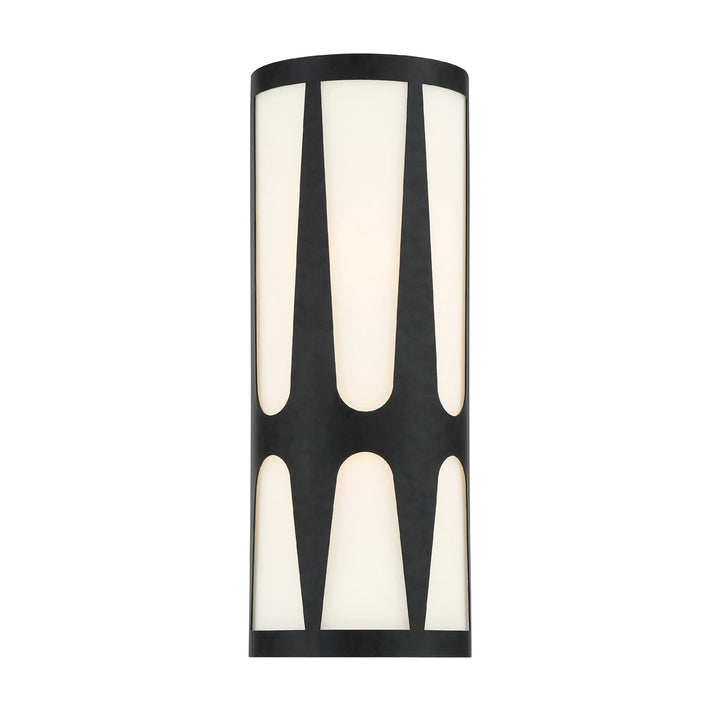 Crystorama Crystorama Royston 2 Light Black Sconce