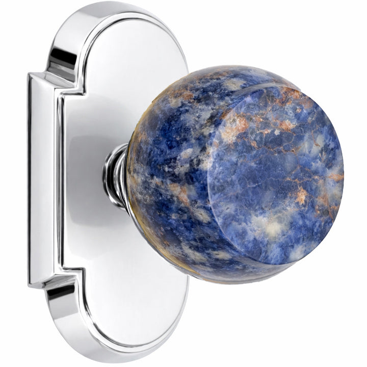 Magnifique® Arched Door Set with Royal Blue Knobs (Several Finishes Available)