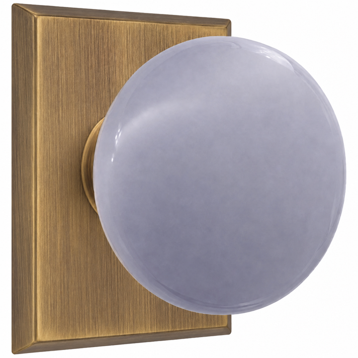 Magnifique® Rectangular Door Set with Gray Porcelain Knobs (Several Finishes Available)
