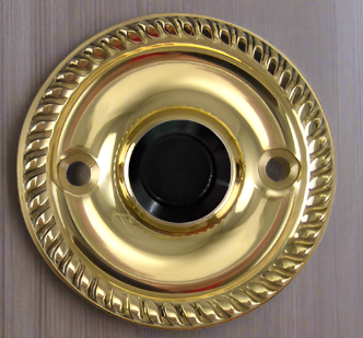 Solid Brass Georgian Roped Doorbell (Several Finishes Available) COPPER MOUNTAIN HARDWARE