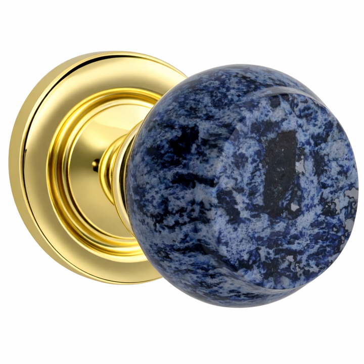 Magnifique® Classic Door Set with Royal Blue Knobs (Several Finishes Available)