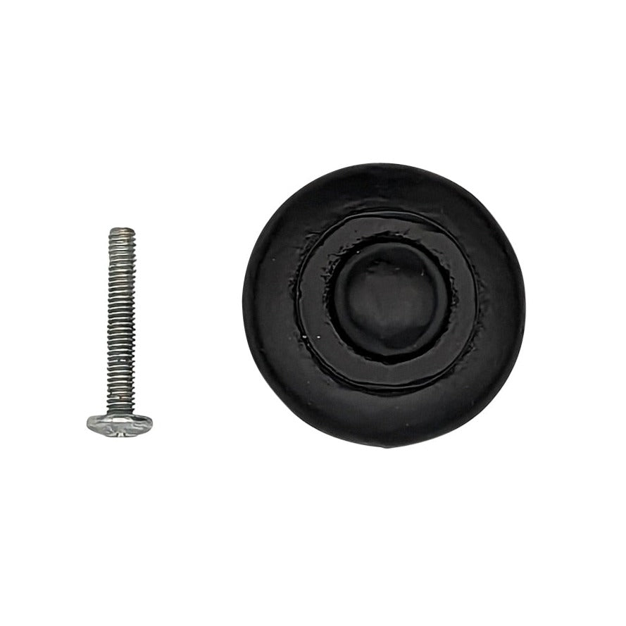 1 1/4 Inch Solid Iron Round Beveled Button Cabinet & Furniture Knob COPPER MOUNTAIN HARDWARE