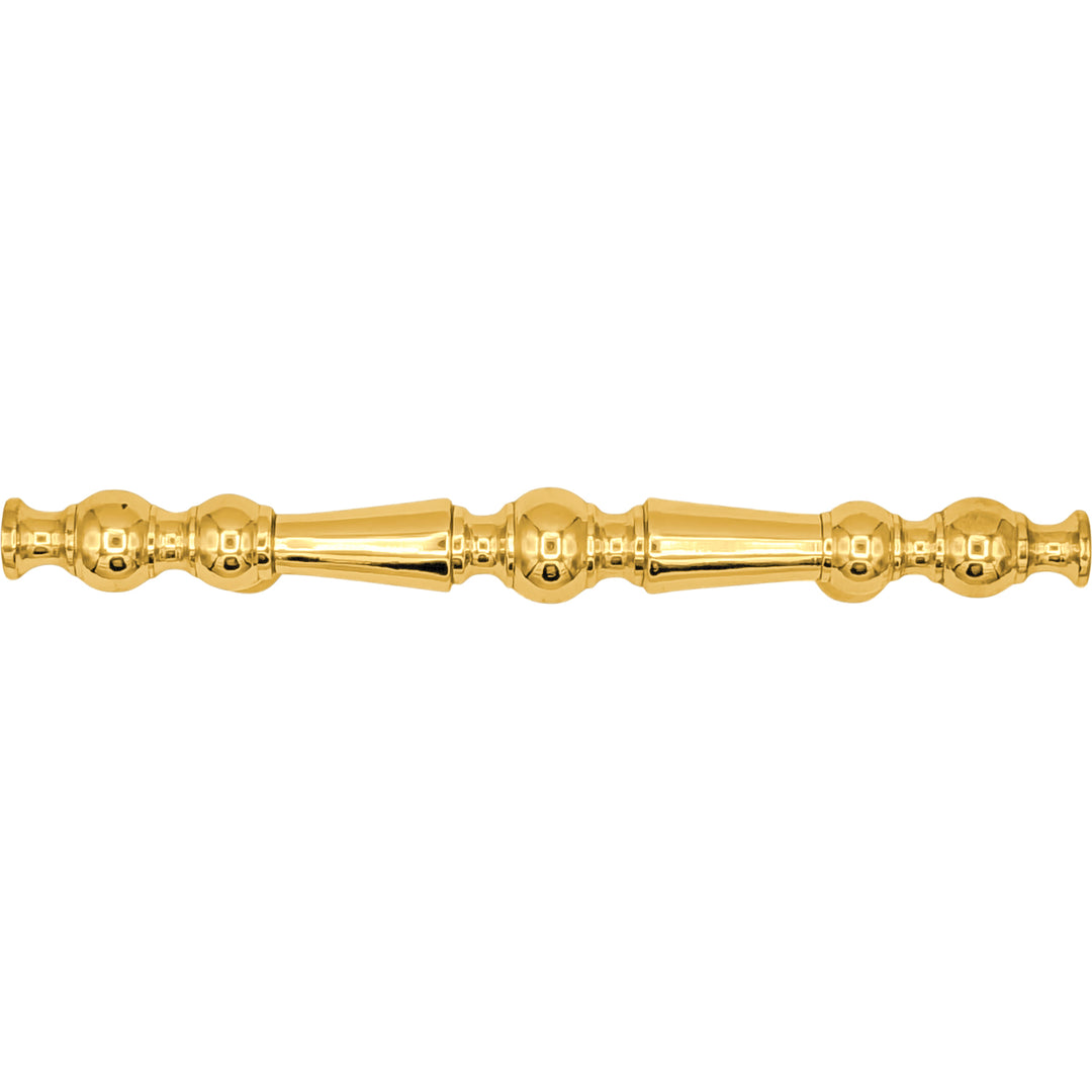 5 Inch Overall (3 Inch c-c) Solid Brass Victorian Pull