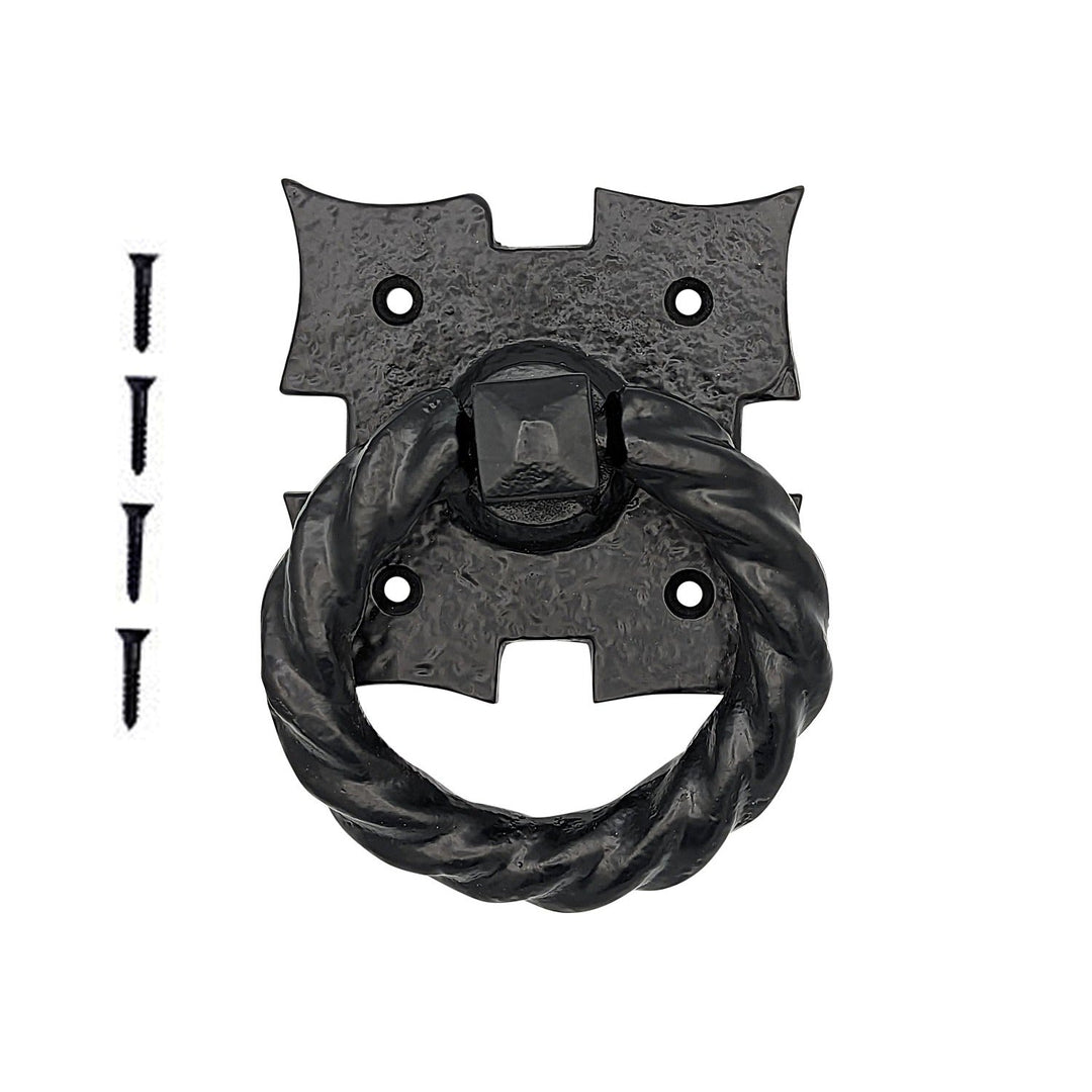 4 1/8 Inch Solid Iron Medieval Style Door or Drawer Pull COPPER MOUNTAIN HARDWARE